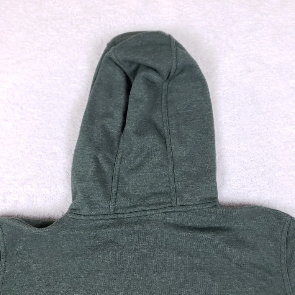 The North Face Mens L Hoodie Green Camo Logo Pullover‎ Sweatshirt Gorpcore